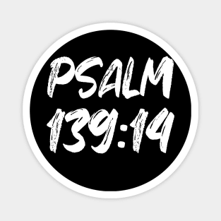 "Psalm 139:14" Text Magnet